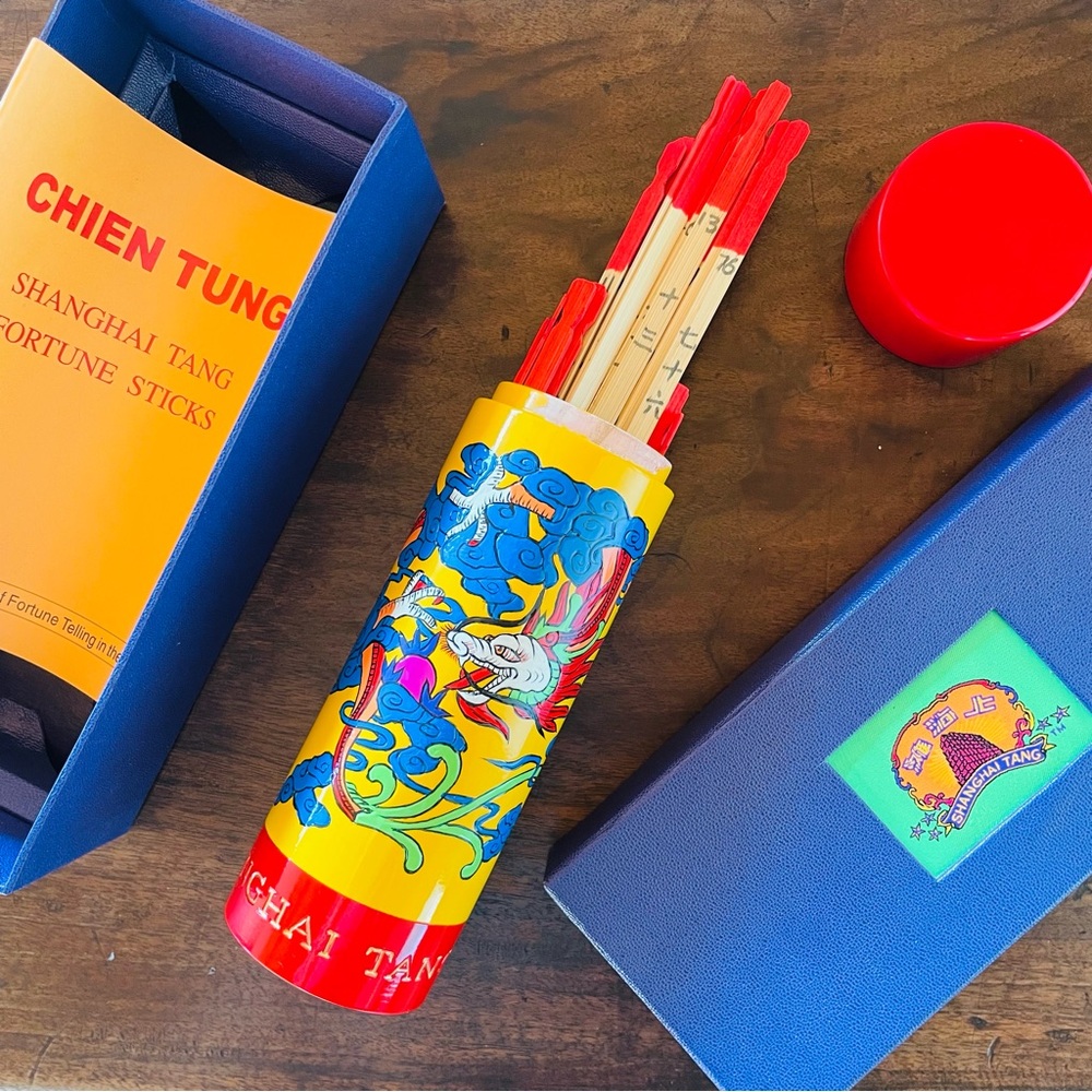 Rare Vintage Chien Tung x Shanghai Tang Fortune Sticks